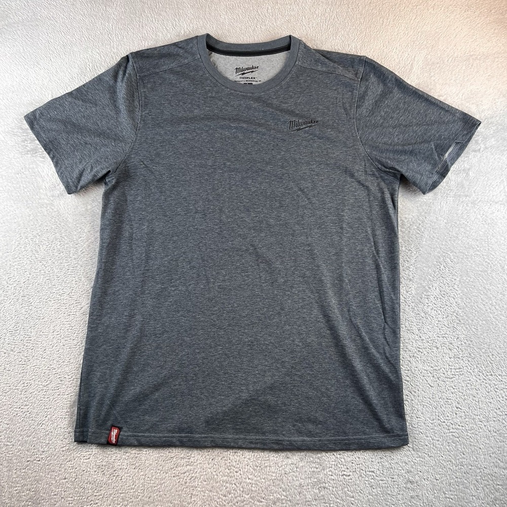 Milwaukee Free Flex Performance Shirt Mens L Blue Gray Activewear
